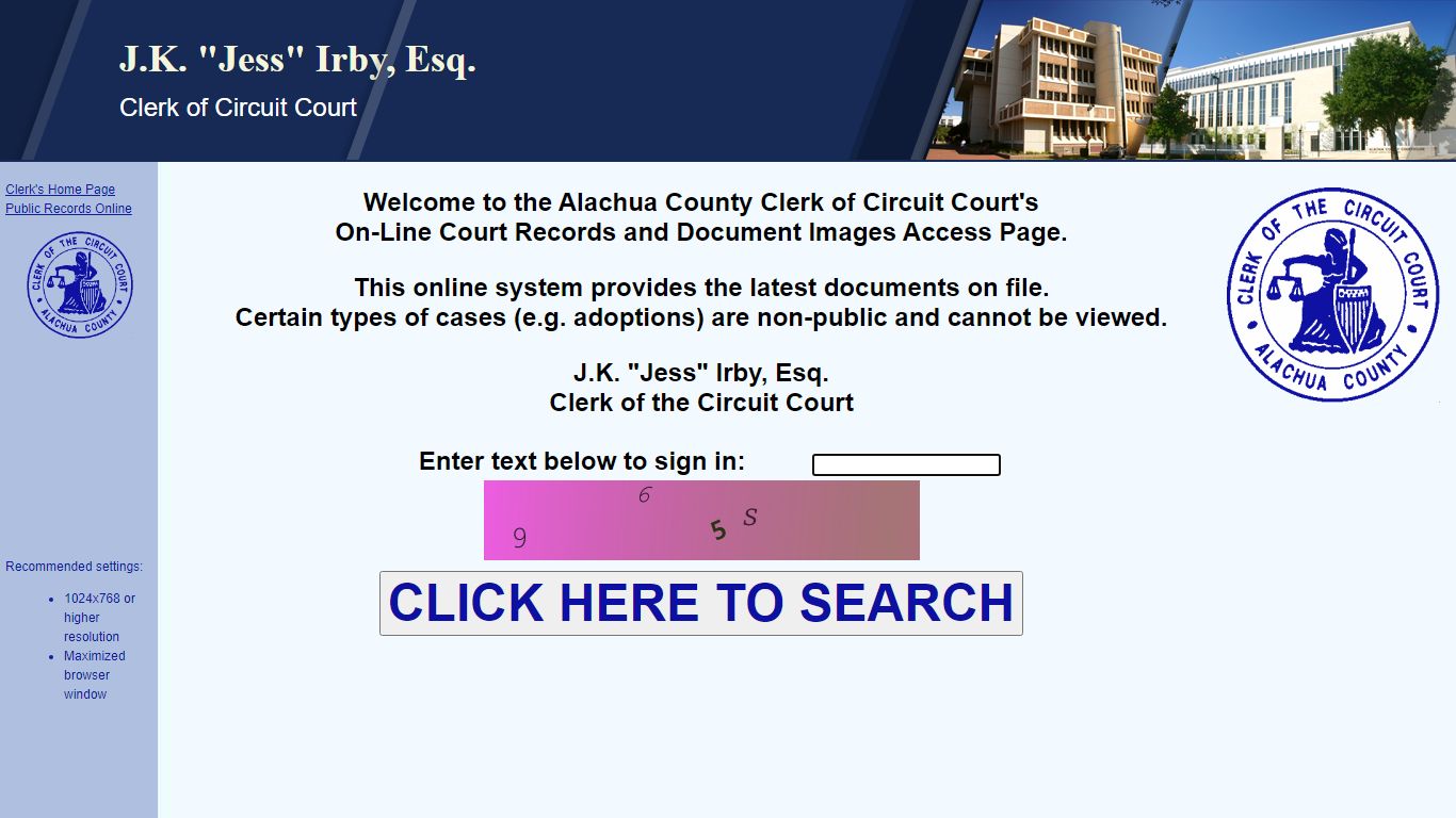 Court Records - Alachua County
